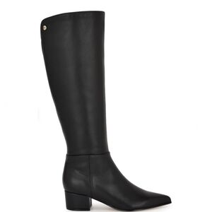 Nine West Morgin knee high leather boots - Black - Size 9